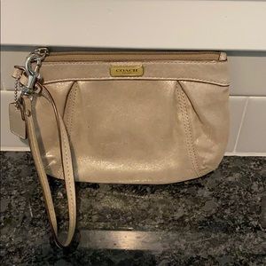 Coach Gold Wristlet